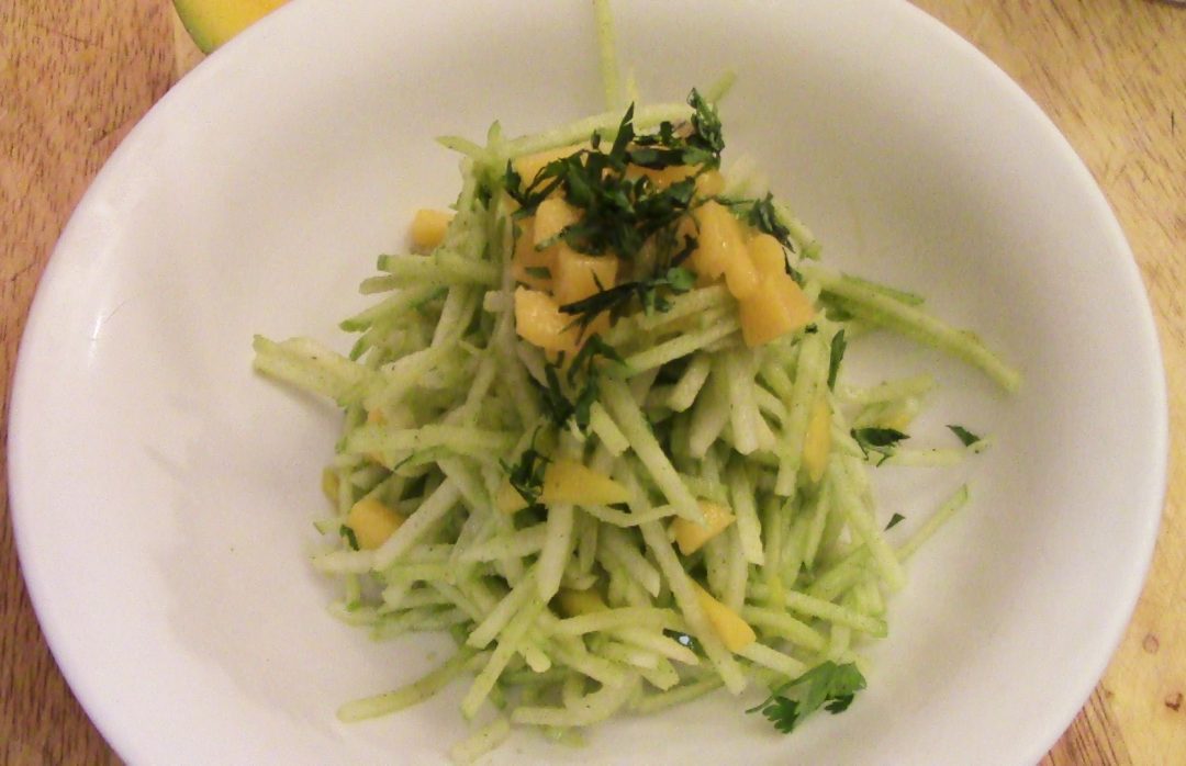 Ginger Lime Jicama Salad with Papaya & Apple Kitchen Shaman
