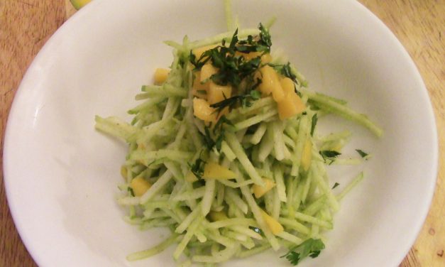 A Recipe a Day: Ginger Lime Jicama Salad with Papaya & Apple