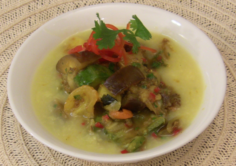 Eggplant Mungbean Stew