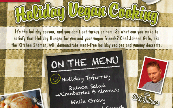 Cooking Class: Holiday Vegan Cooking at Luci’s Healthy Marketplace