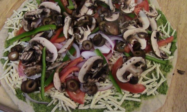 Cilantro Pesto on Pizza? You bet!