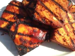 It's National Grilling Month bust out the sauce, slather up that tofu and stoke up the grill. These little chunks of goodness will go fast.