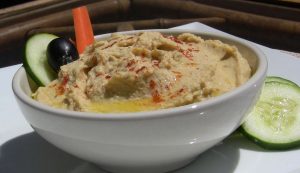 Bowl of Hummus: A hearty and refreshing snack any time of the day.