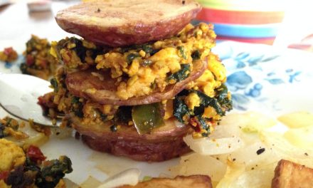 Tofu Scramble Breakfast Stack: This just might be a thing